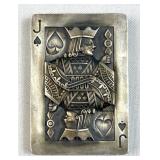 92g Sterling Jack of Spades, Silver Knight UK