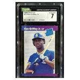 1989 Ken Griffey Jr Rookie Donruss CGC 7