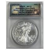 1oz American Silver Eagle, 2021-S .999 Fine