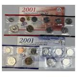 2001 US Mint Uncirc Coin Set