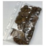 (136) Wheat Cents, 1c Coins