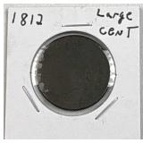 1812 Large Cent, 1c Coin
