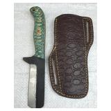 Handmade Steel Fixed Blade Knife w/ Sheath