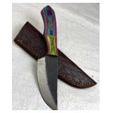 Handmade Steel Fixed Blade Knife w/ Sheath