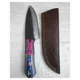 Handmade Steel Fixed Blade Knife w/ Sheath