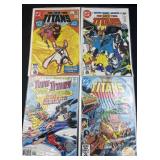 Retro DC Teen Titans Comicbooks #1, #3-5