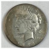 1923-S Peace Silver Dollar, US $1 Coin, 90%