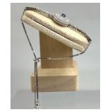 925 Silver Blue & White Accent CZ Chain Slide Brac
