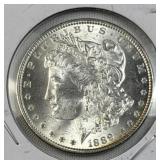1889 Morgan Silver Dollar, US $1 Coin, 90%
