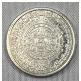 1/4oz Silver Aztec Round .999 Fine