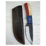 Handmade Steel Fixed Blade Knife w/ Sheath