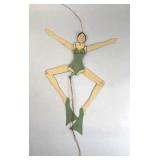 Vintage German Metal Pull-String Swimmer