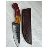 Handmade Steel Fixed Blade Knife w/ Sheath