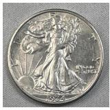1934 Walking Liberty Silver Half, 50c
