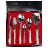 New in Box 28pc Stainless Steel Cutlery Set