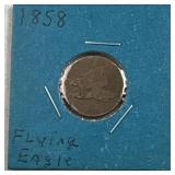 1858 Flying Eagle Cent, 1c