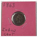 1863 Indian Cent, 1c