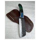 Handmade Steel Fixed Blade Knife w/ Sheath