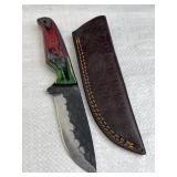 Handmade Steel Fixed Blade Knife w/ Sheath