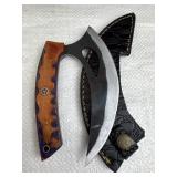 Handmade Steel Fixed Blade Knife w/ Sheath
