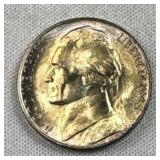 1945-S Silver War Nickel, 5c, CH BU, 35% Silver