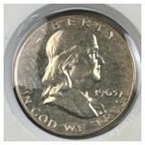 1963 Proof Franklin Silver Half, 50c