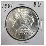 1881-S Morgan Silver Dollar, US $1