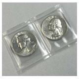 1963 & 1964-D Silver Washington Quarters, 90%