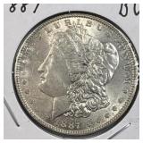 1887 Morgan Silver Dollar, US $1