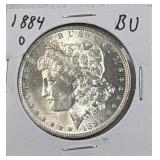 1884-O Morgan Silver Dollar, US $1