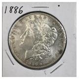 1886 Morgan Silver Dollar, US $1