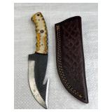 Handmade Steel Fixed Blade Knife w/ Sheath