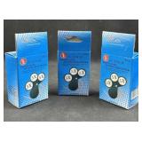 (3) Triple Lens Folding Magnifiers, New in Box