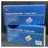 3pc Inspection Kit: Loupe, 4-Prong & More in Box