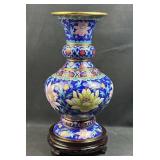 Stunning Ornately Painted Chinese Vase in Box