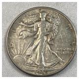 1945 Walking Liberty Silver Half, 50c