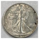 1944-D Walking Liberty Silver Half, 50c