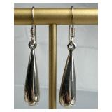 925 Silver Dangle Rain Drop Earrings