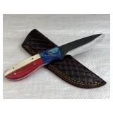 Handmade Steel Fixed Blade Knife w/ Sheath