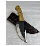 Handmade Steel Fixed Blade Knife w/ Sheath