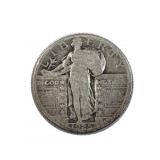 1925 Standing Liberty Silver Quarter, 25c US Coin
