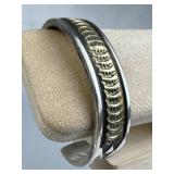 925 Silver & 12K GF Darin Bill Navajo Cuff Bracele