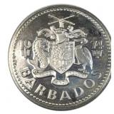 1975 Barbados $5 Silver Proof Coin