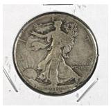 1918 Walking Liberty Silver Half, 50c US Coin