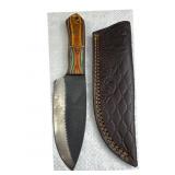 Handmade Steel Fixed Blade Knife w/ Sheath