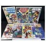 (7) 1980s Iron Man Marvel Comicbooks