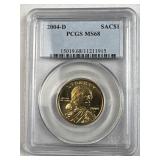 2004-D PCGS MS68 Sacagawea Dollar Coin