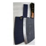 Damascus Steel Fixed Blade Knife w/ Sheath