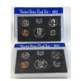 1971, 1972 US Proof Coin Sets