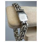 925 Silver Vtg Chunky Taxco Chino Link Bracelet